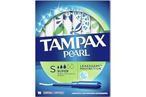 Tampax Pearl Tampons, Plastic Applicator, Super Absorbency - 18 ea, Pack of 3