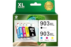 GREENSKY 903XL Kompatibel für HP 903 XL Multipack für HP 903 Druckerpatronen für HP Officejet 6950 Druckerpatronen für HP Officejet Pro 6970 Patronen 6960 All-In-One-Drucker (4-Pack)