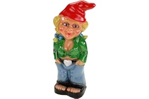 RAKSO OSKAR SCHNEIDER GMBH & CO. KG Rakso 0941 Gartenzwerg Zwergenfrau aus bruchfestem PVC Zwerg Made in Germany Figur
