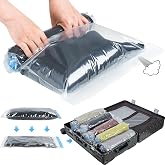 AEE&reg; 3-Piece Manual Vacuum Travel Bag Hurcu &ndash; 50x70 cm, 40x60 cm, 35x50 cm | Liquid Proof, Mold Powder Does Not Smell Pest | Va