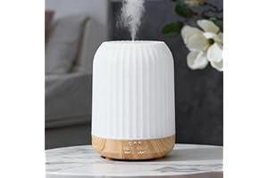 Frogetu 250ML Difusor Aceites Esenciales, Difusor de Aromaterapia con 7 Colores, Humidificador Vaporizador de Esencias, Difusor de Aceites Esenciales para Oficina y Hogar