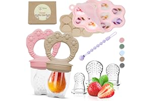 O'DOE Odoe Baby Popsicle Molds, Fruit Feeder & Freezer Tray | BPA-Free Food Grade Silicone | Easy-to-Clean Baby Food Freezer Trays | Teething Pacifier for Homemade Healthy Snacks