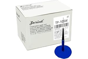 ZERINT TP-105W Kit di Attrezzi per Riparazione Pneumatici, Autoadesivo con Patch a Fungo Riparazione(60 x 9mm),24 pezzi per Auto Camion Bus e Pneumatici Agricoli