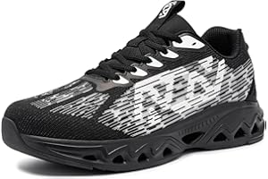 FLOWING PLUME wasserdichte Schuhe Herren Sportschuhe Leichtgewichts Laufschuhe Turnschuhe Freizeit Walkingschuhe Fitness Outdoor Running Sneaker