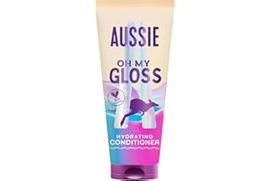 Aussie Oh My Gloss Hydrating Conditioner 200ml, Softens and Smooths Dry and Dull Hair, Infused with Australian Macadamia Nut Oil, Vegan and Cruelty-Free