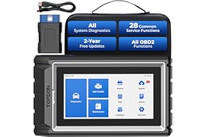 TOPDON Scanner AD800BT V2.0, Bidirectional Scan Tool, Full Systems Diagnostic Tool for All Vehicles, Automotive Diagnostic Scanner for Car, 28+ Services, FCA AutoAuth, CANFD, 2 Years Free Update