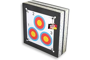 ‎BSW STRONGHOLD Stronghold Schaumscheibe für Armbrust bis 375 fps – Crossbow I mit Wechselsystem, einfache Pfeilentfernung, wetterfest, 60x60x20 cm, schont Pfeile & Material