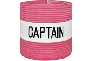 VerteLife Kapitänsband Spielführerbinde für Fußball und Rugby, Gummielastische Armbinde Kapitän Armbinde, Captains Armband für Erwachsene - Schwarz