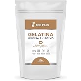Bovina Gelatin Powder 1 kg, Unflavored, 200 Bloom, 100% Pure, High Protein, Easy to Dissolve, Ideal for Baking, Desserts, Smo