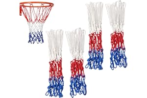 SLEEKEE 4 reti da basket, rete da basket professionale, rete da basket portatile, adatta per campi scolastici, basket, interni ed esterni (50 cm)