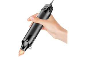 ABUNRO Mini Heißluftpistole, 6,56FT Ultra-langes Kabel Mini Heißluftpistole Elektrische für DIY Handwerk Präge Schrumpffolie PVC, [Upgrade 662℉] 300W Multi Funktion Hand Halten heißluftfön mit Überlastschutz