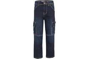 A2Z 4 Kids Boys Cargo Denim Pant Stylish Kids Boys 6 Pocket Denim Jeans Stretchy Comfort Cotton Jeans for Boys 5-6, 7-8, 9-10, 11-12 & 13 Years