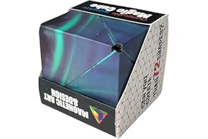 BLITZHAUS Formwechsel Zauberwürfel – Infinity Cube - Magnetwürfel 3D - Anti Stress Spielzeug - 36 Seltenerdmagnete - Über 70 Formen Verwandelbar (Forest Green)