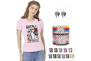 Marypaty Taylor Merch T-Shirt Femme Adulte Costume Bracelet d'amitié Friendship Fans Cadeau Homme Musique Concert Accessoires Stickers Autocollant