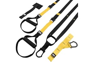 TRX All-in-One Suspension Training System, For Weight Training, Cardio, Cross-Training & Resistance Training, Full-Body Workout for Home, Travel & Outdoors, Includes Indoor & Outdoor Anchors