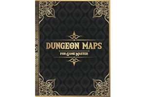 Dungeon Maps for Game Master: 50 Unique and Customizable Dungeon Maps for DnD Tabletop Role-Playing Games (RPG Maps for Game Master)