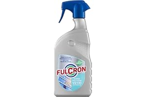 FULCRON 2564 Super Pulitore Vetri 750 ml, Detergente Vetri, Specchi, Cristalli, Superfici Pulite e Brillanti, Rimuove Polvere e Macchie, Idoneo ai piani HACCP