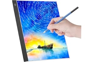 Bisofice A3 Leuchttisch, Tracing Lichtpad, Led Pad Copyboard mit 3-Stufiger Dimmbarer Helligkeit zum Nachzeichnen von Zeichnungen, Kopieren, Anzeigen von Diamond Jewel Painting Supplies