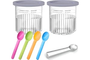 FONWUJIOT 2 Stück Creami Behälter für die Ninja Creami Eismaschine, Tubs Zubehör für NC500, NC501, BPA frei