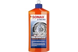 SONAX XTREME TYREGLOSS GEL (500 ml) conferisce a tutti i tipi di pneumatici un ultimo, nero lucido effetto bagnato | Codice articolo 02352410-544