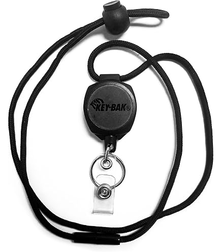 Key-Bak Sidekick Professional Duty - Enrouleur Badge Et Clés Rétractable Kevlar 61 Cm - Lot De 2
