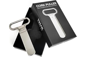 VINAK - Cavatappi classico a lamella | Apribottiglie in sughero vecchio o rotto | Realizzato in acciaio cromato | Viene fornito con una confezione regalo perfetta | Apribottiglie professionale