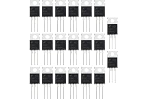 eMagTech 20x Transistor MOSFET FQP30N06L de Canal N ESD Clasificado TO-220 30A 60V 3 Pines Potencia Rectificadora Internacional para La Industria Doméstica Y Bricolaje