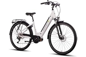 SAXONETTE E Bike Damen 28 Zoll Ebike mit Mittelmotor 500 Watt 90NM, Elektro Fahrrad Erwachsene mit 36V 14.5Ah Akku, 120KM Lange Range, 10 Gäng Pedelec Electric Bike für Damen und Herren/Männer RH50CM