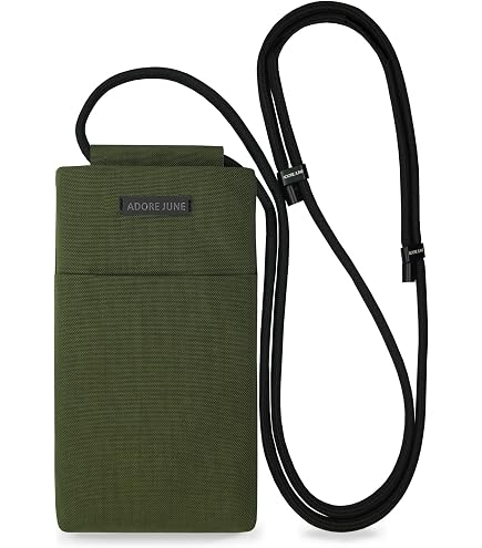 Housse Collier Pour Smartphone XL (6,7/6,8") - Velours Côtelé, Fermeture Magnétique, Collier Ajustable Jusqu'à 150 Cm