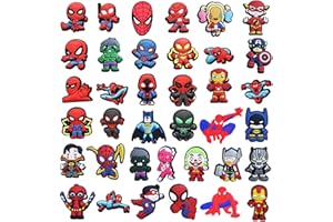 VSYRFT Shoe Charms for Croc, Different Shape of PVC Cartoon Shoe Charms for Adults Teens Kids Shoe Decoration with Buttons for Clog Sandals Bracelet Wristband Accessories Birthday Party Gift