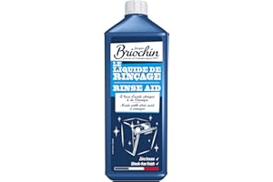 JACQUES BRIOCHIN - Liquide de Rinçage Superbrillance - A base d'Acide Citrique et Vinaigre - Billance, Zéro Trace, Séchage Rapide - 100% d'Origine Naturelle - Ecocert - Fabrication Française - 750ml