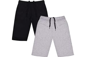 A2Z 4 Kids Garçons 100% Coton Shorts Confort Extensible Noir Pantalon Tendance Décontractée Été Cool Poids Léger Shorts pour Garçons Âge 5 6 7 8 9 10 11 12 13 Ans