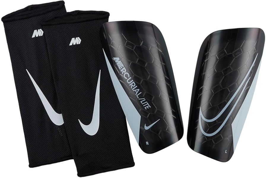 NIKE DN3611-010 NK MERC LITE - FA22 Shin guards Unisex Adult Black/Black/White Size XL