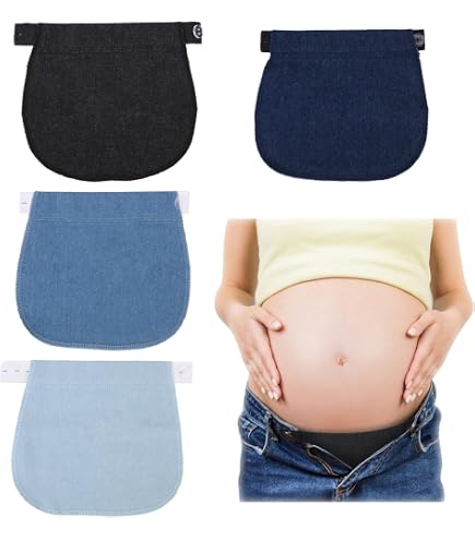 Allarga Pantaloni Per Gravidanza - Set Di 4 Estensori Regolabili Con Bottoni, Per Donne Incinte