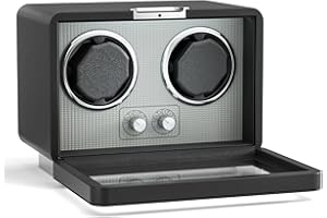 Zyncove Uhrenbeweger 2 Uhren für Automatikuhren, Doppel Uhrenbeweger mit Leisem Motor mit Mehreren Geschwindigkeiten und Rotationseinstellungen