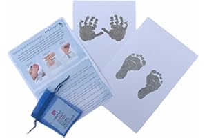 BUSHBABY Baby Hand and Footprint Kit, Inkless Prints Hand & Feet, Pet Dog Paw Print, Newborn Keepsake Essential, Baby Gifts Boy, New Mum Baby Shower Gifts, Unique Maternity Present Mums Expecting