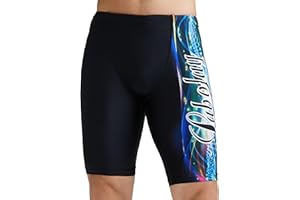 SEAUR Maillot de Bain Homme Jammer de Natation Homme Short de Bain Homme à Séchage Rapide Jammer de Bain de Compétition pour Homme