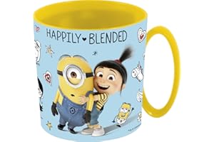 ALMACENESADAN MINIONS 2158; Taza microondas 350 ml; Producto de plástico; Libre BPA.