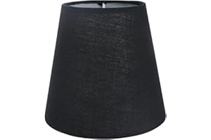 Eastlion 5.5 inch Paralume Tessuto Piccolo E14 Paralumi Lampadari Lampadario e Lampada a Muro,Nero