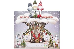 FUBSTA Christmas Gnome Advent Calendar 2024,24-Day Christmas Countdown Calendar,Gnome Plush Toy Advent Calendar,Stuffed Gonks Advent Calendar for Christmas Decorations