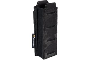 IDOGEAR MOLLE Magazinbeutel Einzelne Pistolen Magtasche Elastische Oben Offene Tasches für Glock M1911 92 9mm .40 Magzines Taschenlampen Holster(camo Black)