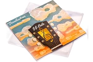 VINYLRECORDSLOVE Buste Vinili 33 Giri | 50 Pezzi Molto Trasparenti e Robuste in Polietilene | Protezione Ottimale | Antistatiche | Vinyl Sleeves