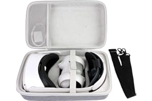 co2CREA Dur Étui de Voyage Rigide Housse Cas pour PICO 4 /Quest/Quest 2 /Meta Quest 2 Casque de réalité virtuelle Toutdernière génération 64GB 128GB（boîte Seule） (Boîtier Gris)