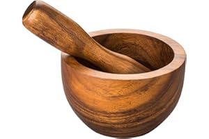 Premier Housewares 1104629 Socorro Pilon/Mortier Bois d'Acacia