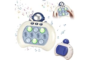 ZUOQIANG Pop It Electrónico, Popit Electronico Juego Consola, 4 Modos, Speed Push Game Fidget Toys, Quick Push Bubble Game, para Niños de 3 a 12 Años (Azul)