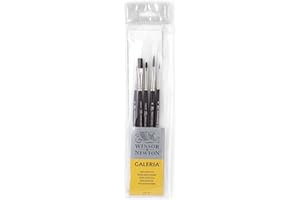 Winsor & Newton "Galeria" Brush Short Handle (Pack of 5)