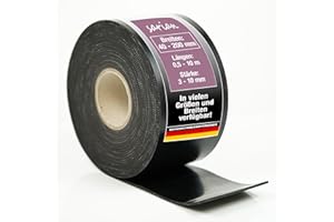 ‎SARIAN sarian Rubber Strips up to 10 m Length with Fabric Insert 3-10 mm Thick, Many Sizes and Widths Rubber Rollers, Industrial Quality, Hard Rubber Solid Rubber (L x W x W x D), 3 mm Thick)
