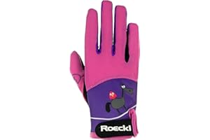 Roeckl Sports Kelli - Guantes de equitación para niños, 3 Colores, Talla 4-6