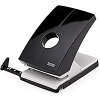 Novus B 240 Registraturlocher (2-fach Metall Locher für 40 Blatt, Lochabstand: 80 mm) anthrazit