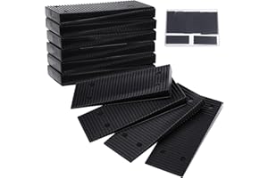 Lnngub 16 Stück Keile Kunststoff, 8 x 3 cm Ausgleichskeile aus Kunststoff Universell Schwarz Nivellierunterlagen für Böden, Türen, Fenster, Glas, Tische, Schränke